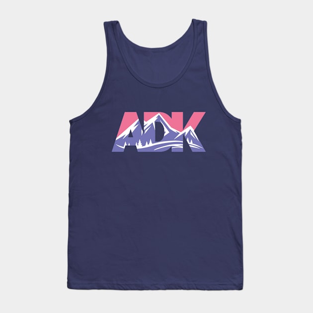 ADK Scape - Pink & Purple Tank Top by Designs by Dro